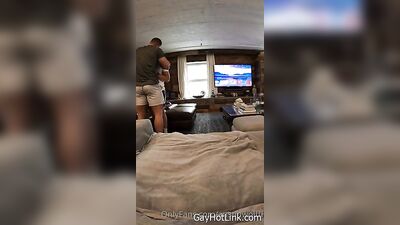 Only Fans - Austin Wolf & Alex Grant - Behind Sofa POV [1080p] - gay porn video