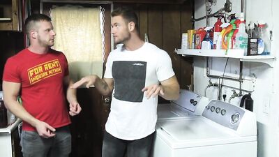 Twisted hypnotist turns two muscled hunks into sex toys 