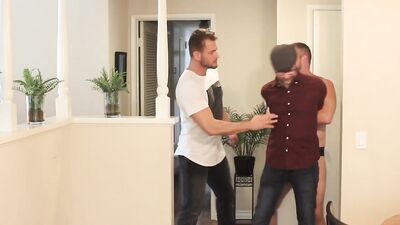 Twisted hypnotist turns two muscled hunks into sex toys 
