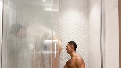 HORNY SHOWER BAREBACK RoXaS - gay porn video