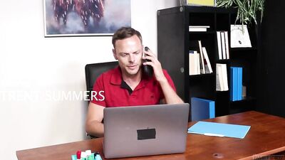 Caught Working Hard - Trent Summers & Christian Ace 2022-10-06 - gay porn video