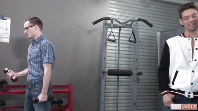 Workout Lessons with my Stepbro - Josh Cannon & Michael Del Ray 2021-02-18 - gay porn video