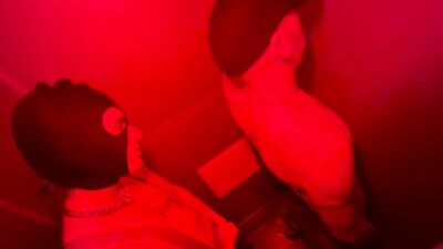 Glory Hole gangbang at the VAULT 139 Brett Tyler - gay porn video