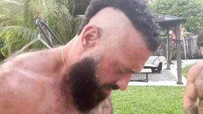 POOL SIDE ORGY PART 1 Alex Tikas - gay porn video