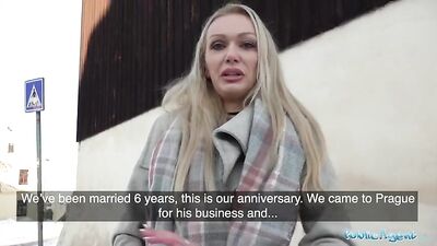 Public Agent Sexy busty cougar housewife Amber Jayne sucks and fucks