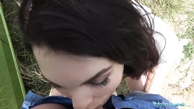 Public Agent Hot Dark Haired MILF fucks stranger for his cash