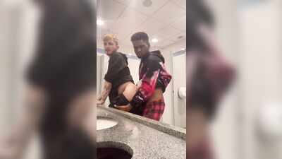 RawFuckClub - Teasing my friend until he fucks me on the public bathroom H
