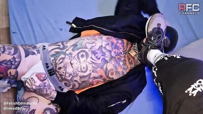 RawFuckClub - Dirty Pleasure Sneax Domination - Inkedbrln Licks Lucio Davoli's Sneakers