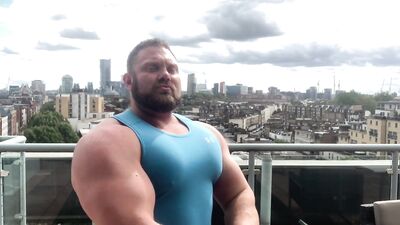 Twink gets destroyed by huge bodybuilder - gay porn video