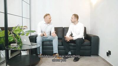 Job Interview  Boss Fucks Really Hard His New Assistant For A Hire - gay porn video