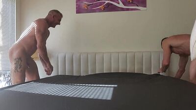 Interracial Bareback California Threesome, Part 1 RODMAGNUM - gay porn video