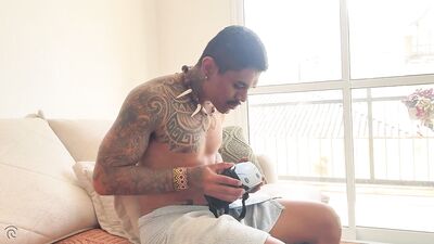 Caught My Buddy Jerking Off in VR and Gave Him a Secret Blowjob  - gay porn video