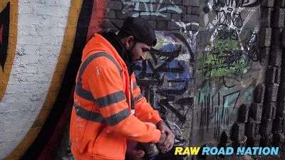 2 Tradies - I Graffiti Cockney Thug Gets Stopped in His Tracks  (Jafar XXX, Jake C) - gay porn video