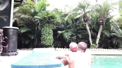 Daddies Fuck Poolside! Killian Knox - gay porn video