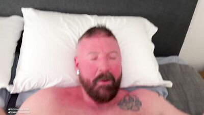 Hairy Teddy Wilder bareback fucks pierced and tattooed daddy - gay porn video