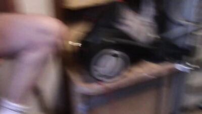Leo Senthy creampied in jockstrap and sneakers by Jess Jess - gay porn video