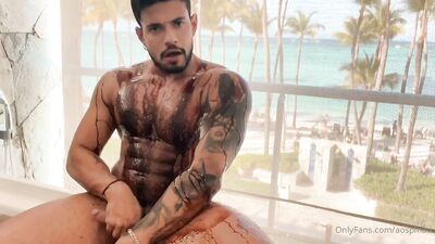 Fans - Alejo Ospina Jerk Off - Covered in Chocolate YUMM! - gay porn video