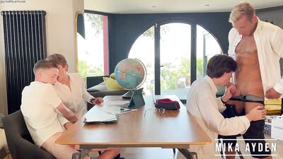A Very Hot Back-To-School - gay porn video