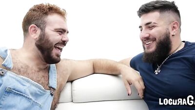Oso Scruffy se folla a su famoso crush Beefy Italian LOCURAG - gay porn video