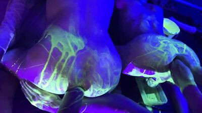 Group FFisting with UV Lube and alot of poppers Brett Tyler - gay porn video