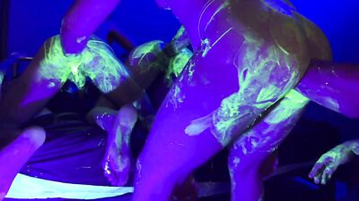 Group FFisting with UV Lube and alot of poppers Brett Tyler - gay porn video