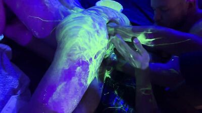 Group FFisting with UV Lube and alot of poppers Brett Tyler - gay porn video