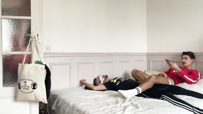 blindfolded punk and twink dom edging and sock worship 2021-05-03 - gay porn video