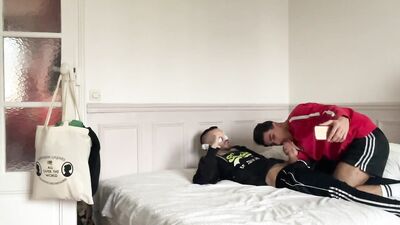 blindfolded punk and twink dom edging and sock worship 2021-05-03 - gay porn video