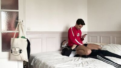 blindfolded punk and twink dom edging and sock worship 2021-05-03 - gay porn video