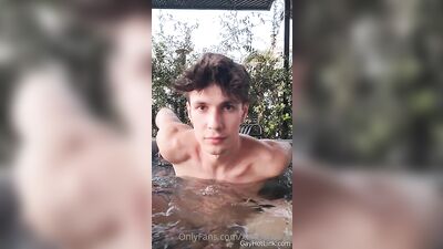 Xanderboyx and xanderandjay 'would it be hot if I shot a load in the jacuzzi  I wanna k ' by 'xanderboyx' from - gay porn video