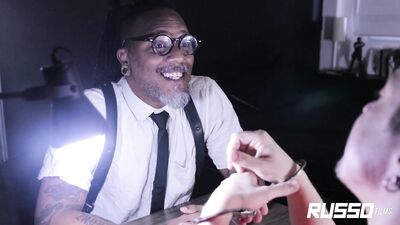 Prisoner fucks cop - Interracial bareback sex Marcelo Russo - gay porn video