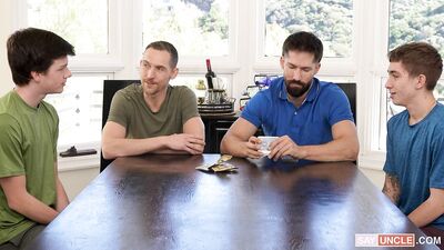 Texas Twink Jacob King Eddie Patrick and Ethan Sinns - Two Broke-Ass Twinks Sucking at Poker - gay porn video