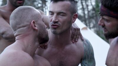 Lay Of The Land - Heath Halo, Derek Kage, River North & King Cuba - gay porn video