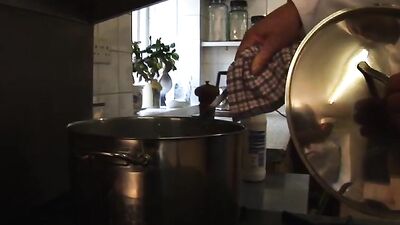 Trojan Rock & Ross Hurston - A good fat ass in the kitchen - gay porn video