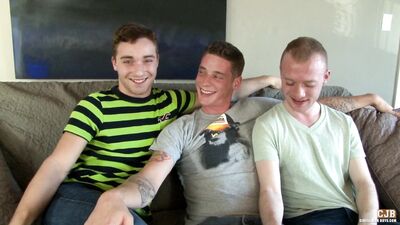 CircleJerkBoys - Aiden Conners Sean Christian Tyler Morgan - Behind the scenes - Interview 1080p - gay porn video