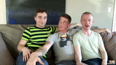CircleJerkBoys - Aiden Conners Sean Christian Tyler Morgan - Behind the scenes - Interview 1080p - gay porn video
