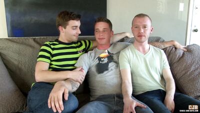 CircleJerkBoys - Aiden Conners Sean Christian Tyler Morgan - Behind the scenes - Interview 1080p - gay porn video