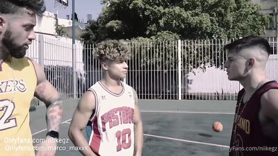 Fans - Viktoronee Marco Maxxx NiikeGZ - After the Basketball Game - gay porn video