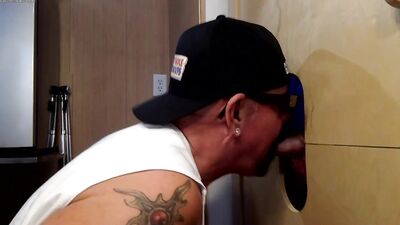 Horny Black Cock At The Gloryhole - gay porn video