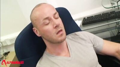 Nathan Price - He loves to jerk off at the office on weekends - gay porn video