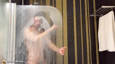 Jonas, the sexy latino man takes shower - gay porn video
