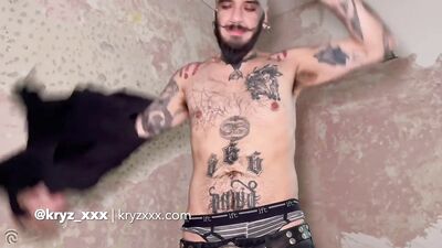 A vampire fucks my slutty hairy hole - gay porn video