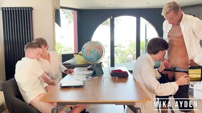 A Very Hot Back-to-school - Mika Ayden Craig Kennedy Tom Barber Jean Dillier - gay porn video