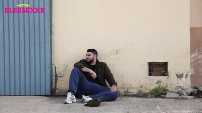 Fucking between cartons - gay porn video
