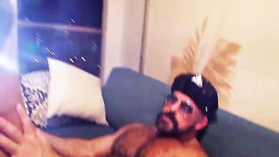 The Horny Police Bear - gay porn video