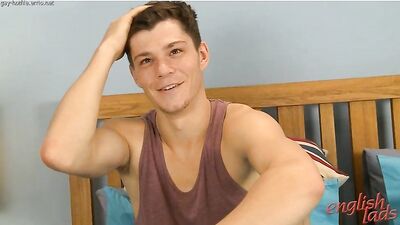Young Straight Footballer John Shows off his Lean Body & Chunky Uncut Cock! - Video - EL - gay porn video