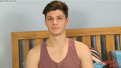 Young Straight Footballer John Shows off his Lean Body & Chunky Uncut Cock! - Video - EL - gay porn video