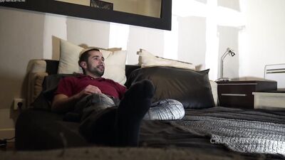 Fixed camera backstage shooting crunchboy Max Lava and Maulo Massa - gay porn video