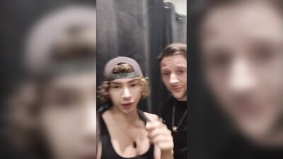 Zalthy Eduell Evindur - In the fitting rooms of a shopping mall - gay porn video