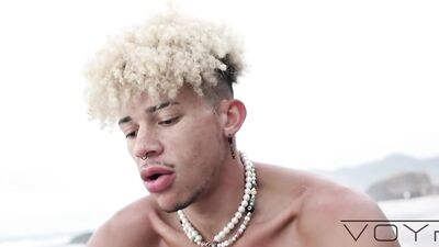 Fans - Elijah Zayne Fucks Rhyheim Shabazz at The Beach (Bareback) - gay porn video